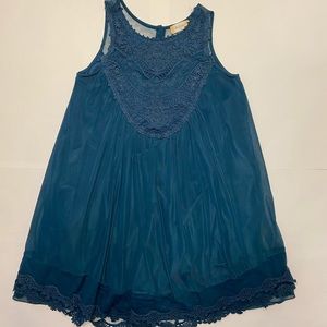 Altar’d State Blue Floral Lace Dress (XS)